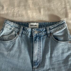 Rolla's Sky Blue High Rise Streight Women's Jeans size 26 Like New without Tags